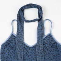 BUNO-Camisola de gasa para mujer, Top corto de leopardo Y2k, moda de verano, ropa de calle, camiseta sin mangas, Tops sexis sin mangas para mujer, chaleco con hombros descubiertos - details 33