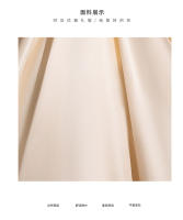 Elegante Vestido de Satén Francés para Mujeres Ideal para Bodas, Reuniones Anuales, Actuaciones de Arte Moda de Alta Sensación - details 2