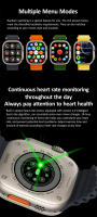 Nuevos relojes inteligentes en 2024 Actualización simultánea,Reloj Inteligente HK8 Pro Max Gen 2 ChatGPT Para Hombre, Reloj Inteligente AMOLED, Reloj Deportivo con Pantalla Siempre encendida y Presión Arterial Ultra para Android IOS ,Para relojes de Apple - details 19