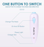 Set de Cortadora de Uñas Eléctrica Multiuso KADS 9 en 1 Kit de Manicura y Pedicura Herramienta para Eliminar la Cutícula Cuidado de las Uñas con Batería Normal - details 2