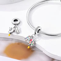 Colgante de luciérnaga que brilla en la oscuridad, cuentas de plata 925, compatible con pulseras originales, collar, regalos de Navidad, joyería para niña - details 27