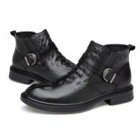 2025 Productos innovadores Botas de cuero estilo motocicleta Zapatos formales para hombres - details 8
