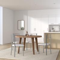 Pack de 2 Sillas de Cocina |   Asientos de Polipiel Blanco |   Modelo SINTRA - details 1