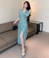 Vestido de noche Vintage para mujer, traje largo ajustado, estampado Y2K, informal, para fiesta y playa, Verano - details 96
