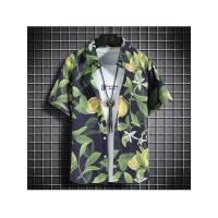 Ropa de playa para hombre, conjunto de 2 piezas, camisa hawaiana y pantalones cortos de secado rápido, ropa de moda para hombre, trajes informales estampados de verano - details 7