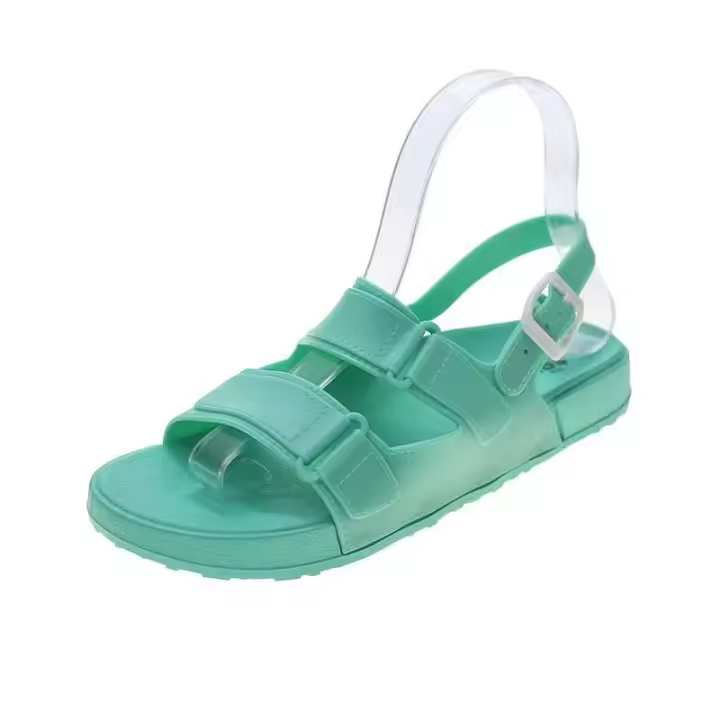 Nuevo 2025 Zapatillas Edición coreana diseño Color caramelo fondo plano verano zapatos de mujer Sandalias deportes y ocio Zapatillas - 1