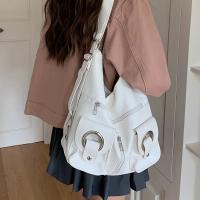 Bolso Tote con Bolsillo de Cremallera Estilo Coreano Sencillo Bolso de Hombro Grande para Mujeres - details 5