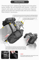 Rhinowalk-Bolsa para motocicleta 100% impermeable, 18L/28L/48L, gran capacidad, 2 uds., ajuste Universal, bolsa para alforja de motocicleta, bolsas laterales para sillín - details 6