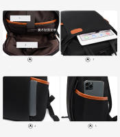 Mochila De trabajo simple para mujer, bolso de mano para ordenador portátil, mochila de hombro ligera informal, mochila de viaje de gran capacidad con cinturón de equipaje - details 11