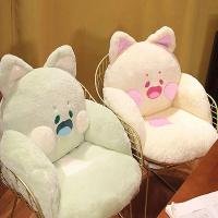 Cojín de Sitio de Gato Suave Kawaii Animal de Peluche para Sofá Decoración de Hogar Regalo para Niñas en Invierno - details 12