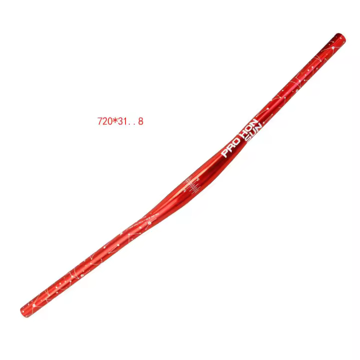 Manillar de aluminio ultraligero para bicicletas de montaña, color plateado, Horizontal, en forma de Golondrina, 720mm - 1