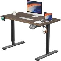 Escritorio de pie Escritorio Ajustable en Altura con Tablero, Función de Memoria, Mesa Escritorio Nuez - details 0