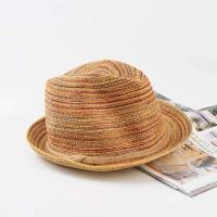 Sombreros de paja de Jazz de verano para mujer, sombrero para el sol tejido transpirable colorido, gorra cubana para hombre, ucky plegable - details 2