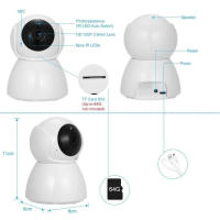 Cámara de Seguridad Inalámbrica 3MP Vigilancia de Video CCTV con Visión Nocturna - details 12