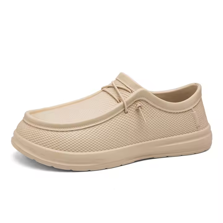 Nuevos zapatos casuales de cuero ligeros de gran tamaño populares, zapatos de chef a prueba de aceite y antideslizantes para hombres, zapatos casuales de conducción de un pedal. - 1