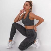 Conjunto de Yoga sin costuras para mujer, ropa deportiva de entrenamiento,Sujetador deportivo,2 piezas - details 2
