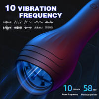 Masajeador estimulador de glande masculino, vibrador de entrenador retardante de 10 modos, masturbador giratorio, clímax Oral automático, juguete sexual para hombres - details 0