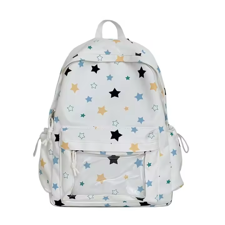 Chicas, bolso, mochila escolar, mochila, transparente, mochila, estrellas, estudiantes universitarias, linda, fresca y dulce - 1