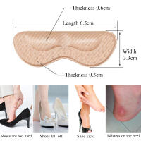 Almohadillas para plantillas de tacón de piezas para mujer, Protector adhesivo para zapatos de tacón alto, adhesivo para el cuidado del dolor de pies, 4 Uds. - details 24