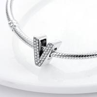 LAZA-abalorio de plata de ley 925 con 26 letras del alfabeto, abalorio de A-Z con nombre, compatible con Pulsera Original, collar, colgante, regalo de joyería - details 129
