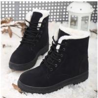 Botas de plataforma de felpa para mujer, zapatos planos para mantener el calor, invierno - details 16