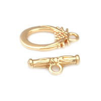 Pulsera de Tirantes Geométricos de Latón Dorado 18K Clasps para Hacer Joyería DIY - details 46