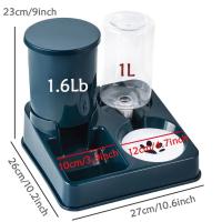 Dispensador de Agua Automático para Gatos Alimentador de Comida y Agua 2 en 1 Inclinable - details 0