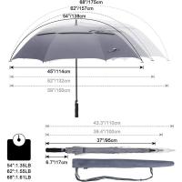 Paraguas de golf con apertura automática, paraguas impermeables a prueba de viento con techo doble extra grande de gran tamaño - details 177