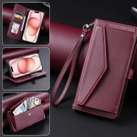 Funda tipo billetera de cuero con cremallera para Samsung, A06 bolso cruzado para Samsung, A13, A14, A15, A16, A23, A24, A25, A33, A34, A35, A53, A54, A55, M55, M13 - details 4