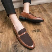 2023 vestidos, zapatos planos de talla grande de cuero de gamuza para hombres de negocios, zapatos Oxford de oficina - details 11