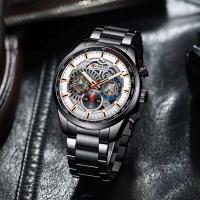 Reloj de Cuarzo de Lujo para Hombres CURREN 8391 Correa de Cuero Automático Moda Deportiva y Ocio - details 27