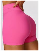 Pantalones cortos de Yoga de cintura alta para mujer, mallas cortas de realce de barriga para Fitness, gimnasio, correr - details 4