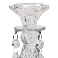 Candelabro de cristal transparente de 7 brazos, candelabro independiente para regalo de fiesta de cumpleaños y boda, decoración de iluminación - details 5