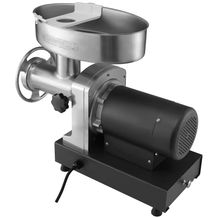 SucceBuy Picadora de carne eléctrica de 992 lb/h, 1100 W (4600 W máx.), 2 cuchillas, 3 platos, máquina para hacer salchichas, kit Kubbe, acero al carbono - 1