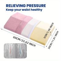 Cojín de espuma con soporte lumbar ergonómico, lavable en máquina, funda desmontable, firme, suave para dispositivos multimedia - details 19