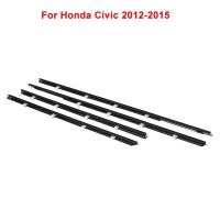 4 Uds burlete de coche ventana de vidrio sello de goma moldura embellecedora para Honda Civic 2006-2019 - details 4