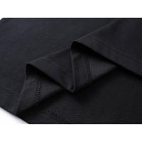 2025 Camisas casuales básicas de moda de verano, camisetas holgadas de algodón puro para hombres y nuevas camisas de manga corta para parejas con estampados de logotipos en la parte delantera - details 3