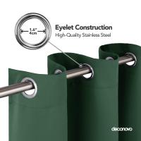 Cortinas Opacas de 2 Piezas para salón, Cortinas térmicas aislantes, frío y Calor para Dormitorio con Ojales Gris Claro - details 10