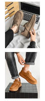 Mocasines, cordones elásticos, cómodos y versátiles, piel de cerdo transpirable, desodorante absorbente del sudor en el interior - details 16