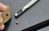 Perforadora de agujeros para artesanía de cuero, herramienta de 1mm-40mm de tamaño, perforadora de ropa de lona de papel de cinturón redondo de acero grueso, perforadora de artesanía de cuero DIY - details 2