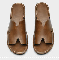 Zapatillas de verano nuevo desgaste de cuero de los hombres de arrastre antideslizante y desodorante zapatillas de los hombres - details 7