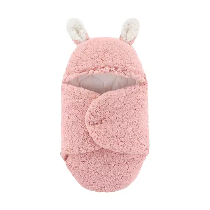 Mantas suaves para bebé recién nacido, sacos de dormir de lana de invierno, ropa de cama gruesa para recién nacido, saco de dormir cálido para bebé de 0 a 9 meses - 1