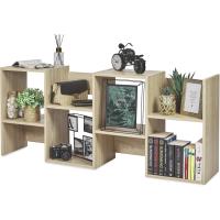 Estantería decorativa/estantes flotantes/Estantería de madera/Estantería con 4 estantes, oficina,modular, sala de estar, biblioteca - Display Shelf SRK-W3 - Marrón ceniza - details 54