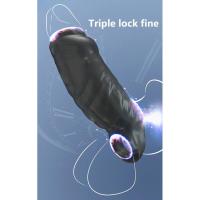 Leten-condones masculinos finos con bloqueo retardante para hombres, extensor de manga, potenciador de erección, anillo para pene, Juguetes sexuales, productos íntimos de silicona - details 10