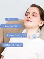 Nuevo masajeador inteligente de músculos de hombros y cuello, relajación eléctrica por calor, cuerpo en cualquier momento, carga USB, blanco - details 4