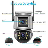 Cámaras de vigilancia exterior inalámbrico wifi doméstico Internet Voz HD inteligente 360 grados vigilancia - details 13