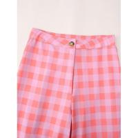 BUNO-2025 invierno nueva moda mujer elegante Casual a cuadros algodón abrigo chaqueta pantalones traje estilo europeo americano. - details 11
