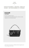 Bolso retro de cadena axilar, dulce y genial, estilo Spice Girl, bolso de hombro, bolso de mensajero para mujer, nuevo modelo. - details 6