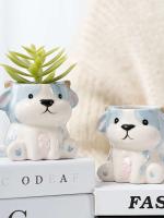 Dibujos animados, exhibición de escritorio, contenedor ETA, decoración, regalos, plantas de balcón, creatividad cerámica - details 1