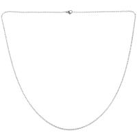 Cadena de joyería para mujer, collar de acero inoxidable "O", plateado, 2 mm de ancho, 65 cm de largo - details 0